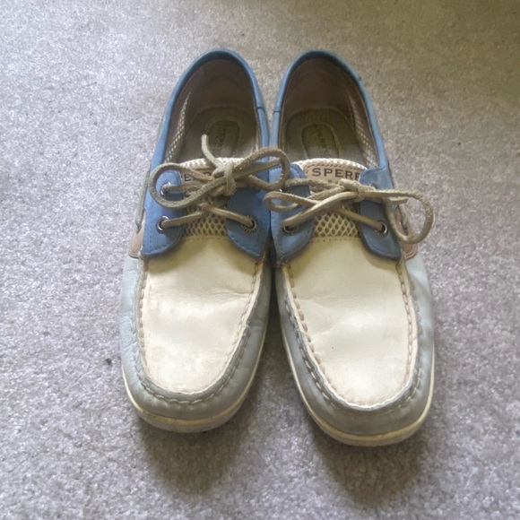 Blue and beige sperry's shoes top-sider - Picture 4 of 4